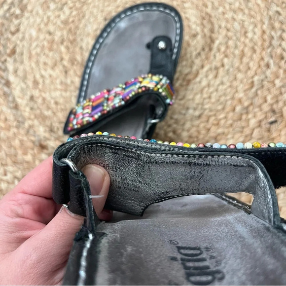 Alegria Carina Bead Party Black Women’s Slip On Sandals Size EU 37 US 7-7.5 - Picture 4 of 4